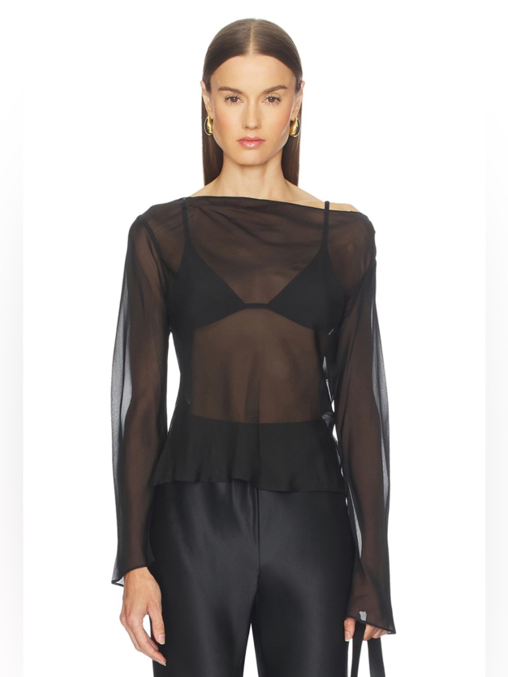 SIR. Long Sleeve Cowl Top